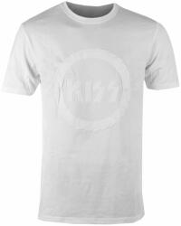 ROCK OFF Tricou pentru bărbați KISS - Buzzsaw Hi-Build logo - alb - ROCK OFF - KISSTS47MW