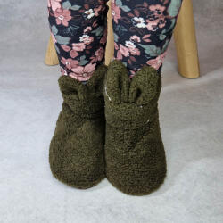 Ollike Gyerek csizmás MAMUSZ szivacsos csúszásgátlós talprésszel Zöld, 33-35 50517