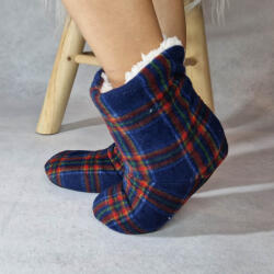 Ollike GYEREK fiú csizmás MAMUSZ csúszásgátlós puha talprésszel kockás mintás 27-31 50727