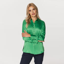 Willsoor Női szatén ing merész zöld színben 15572