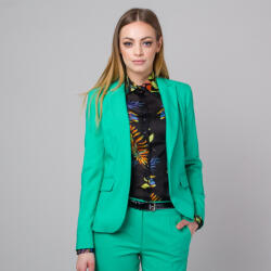 Willsoor Női kabát zöld szín sima mintával 13690