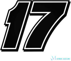  17-es szám matrica