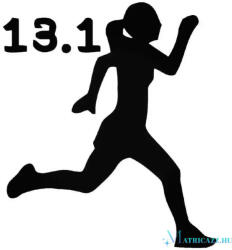 13.1 Félmaraton női matrica
