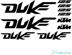 KTM 125 Duke matrica szett