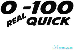  0-100 Real Quick - Szélvédő matrica
