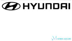 Hyundai jel és felirat matrica