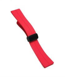  Curea de ceas Rosie din silicon cu inchidere deployant magnetic 20mm, 22mm WZ5361 (WZ5361)