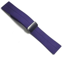  Curea de ceas Bleumarin din silicon cu inchidere deployant magnetic 20mm, 22mm WZ5366 (WZ5366)