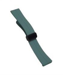  Curea de ceas Gri Petrol din silicon cu inchidere deployant magnetic 20mm, 22mm WZ5364 (WZ5364)