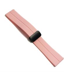  Curea de ceas Roz din silicon cu inchidere deployant magnetic 20mm, 22mm WZ5362 (WZ5362)