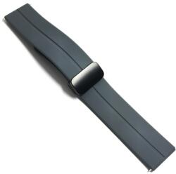  Curea de ceas Gri din silicon cu inchidere deployant magnetic 20mm, 22mm WZ5365 (WZ5365)