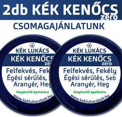 Kék-Lukács Kék Lukács Kék Kenőcs ZERO 2 darabos csomagajánlatunk (felfekvés, fekély, égési sérülés) eredeti, hitelesített 60ml