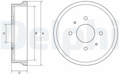 DELPHI Beben Hamulcowy - centralcar - 184,64 RON