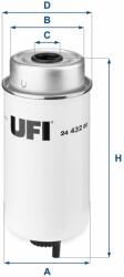 UFI filtru combustibil UFI 24.432. 00