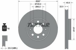 TEXTAR Disc frana TEXTAR 92145703 - centralcar