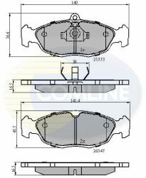 COMLINE set placute frana, frana disc COMLINE - centralcar - 69,52 RON