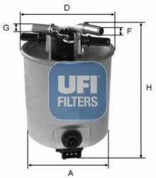 UFI filtru combustibil UFI 55.393. 00