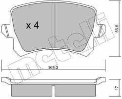 METELLI set placute frana, frana disc METELLI 22-0806-0