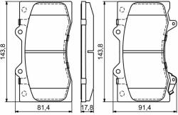 Bosch set placute frana, frana disc BOSCH 0 986 494 693 - centralcar