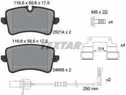 TEXTAR set placute frana, frana disc TEXTAR 2521405 - centralcar