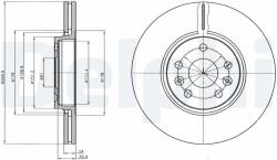 DELPHI Disc frana DELPHI BG4338 - centralcar