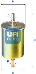 UFI filtru combustibil UFI 31.850. 00