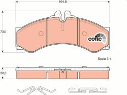 TRW set placute frana, frana disc TRW GDB1288 - centralcar