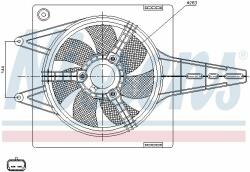 NISSENS Ventilator, radiator NISSENS 85427 - centralcar