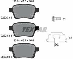 TEXTAR set placute frana, frana disc TEXTAR 2222001 - centralcar