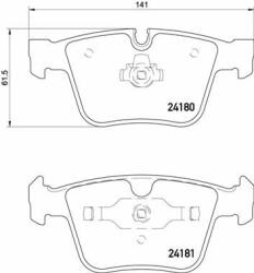 BREMBO set placute frana, frana disc BREMBO P 50 116 - centralcar