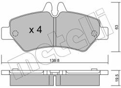 METELLI set placute frana, frana disc METELLI 22-0672-0