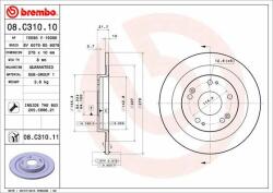 BREMBO Disc frana BREMBO 08. C310.11 - centralcar