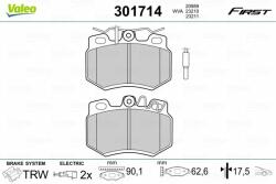 VALEO set placute frana, frana disc VALEO 301714