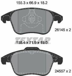 TEXTAR set placute frana, frana disc TEXTAR 2614501 - centralcar