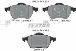 TEXTAR set placute frana, frana disc TEXTAR 2193801 - centralcar