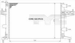 TYC Radiator, racire motor TYC 725-0007 - centralcar