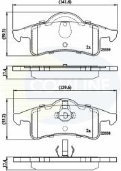 COMLINE set placute frana, frana disc COMLINE CBP01231