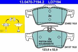 ATE set placute frana, frana disc ATE 13.0470-7194.2 - centralcar