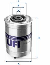 UFI filtru combustibil UFI 24.401. 00