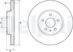 DELPHI Tarcza Ham. Audi A4 07-