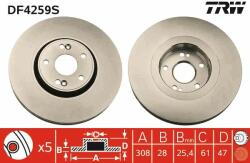 TRW Disc frana TRW DF4259S - centralcar