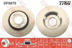 TRW Disc frana TRW DF6670 - centralcar