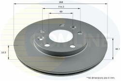 COMLINE Disc frana COMLINE - centralcar - 175,07 RON