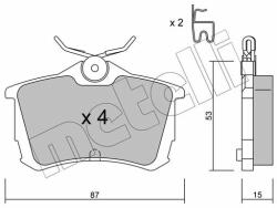 METELLI set placute frana, frana disc METELLI 22-0465-0