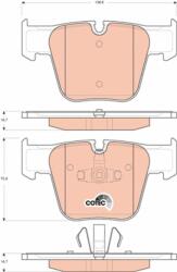 TRW set placute frana, frana disc TRW GDB1674 - centralcar