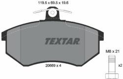 TEXTAR set placute frana, frana disc TEXTAR 2066921 - centralcar