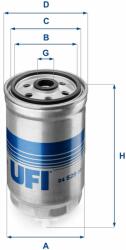 UFI filtru combustibil UFI 24.529. 00