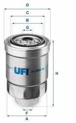 UFI filtru combustibil UFI 24.366. 00