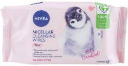 Nivea Șervețele micelare demachiante biodegradabile - NIVEA Biodegradable Micellar Cleansing Wipes 3 In 1 Penguin 25 buc