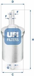 UFI filtru combustibil UFI 31.840. 00 - centralcar